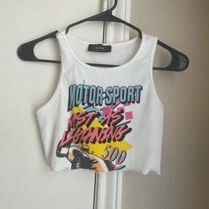 Graphic, Cropped Tank
